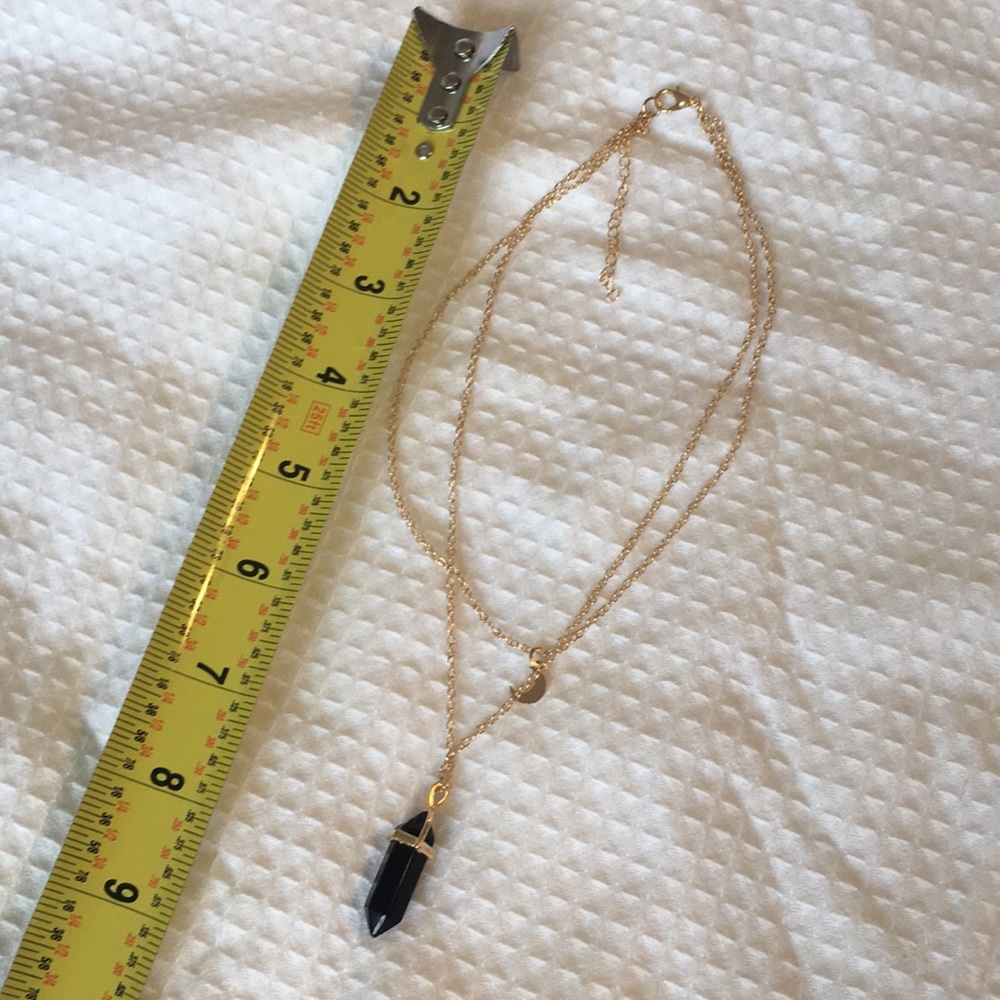 SOLD choker Double Moon Pendant Neckalce chain - Picture 7 of 8